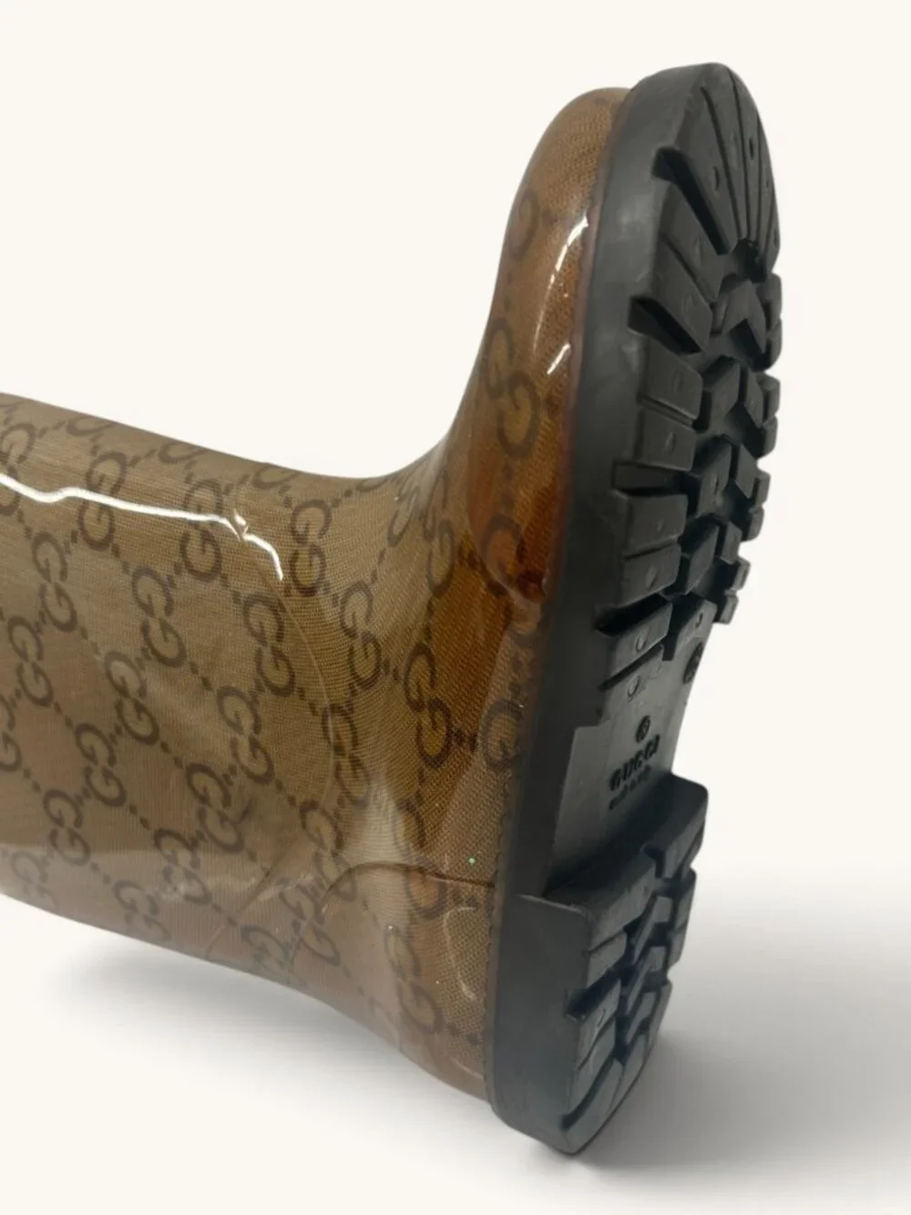 Authentic Gucci Kids GG Monogram Rain Boots - Size IT 25